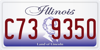 IL license plate C739350
