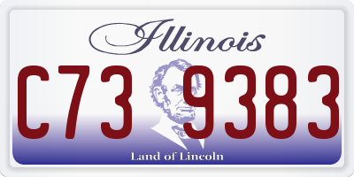 IL license plate C739383