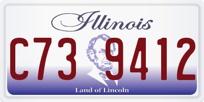 IL license plate C739412