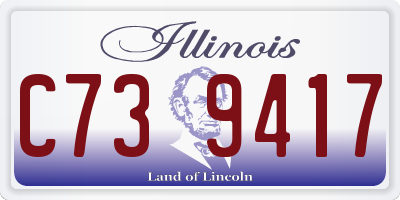 IL license plate C739417