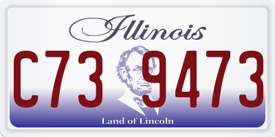 IL license plate C739473