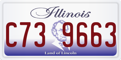 IL license plate C739663