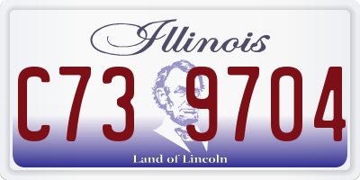 IL license plate C739704