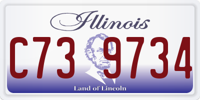 IL license plate C739734