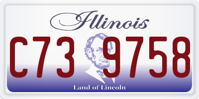IL license plate C739758