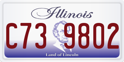 IL license plate C739802
