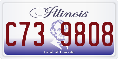IL license plate C739808