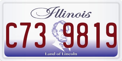 IL license plate C739819