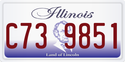 IL license plate C739851