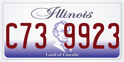 IL license plate C739923