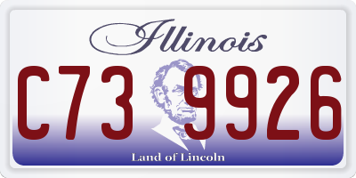 IL license plate C739926