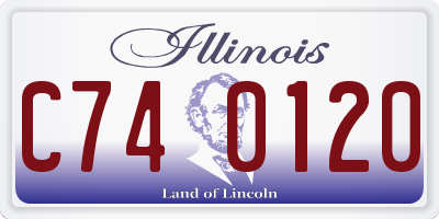 IL license plate C740120