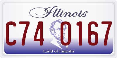 IL license plate C740167
