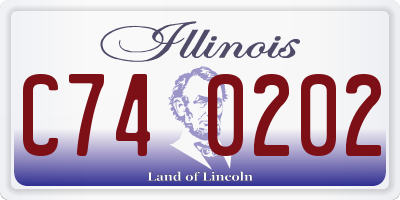 IL license plate C740202
