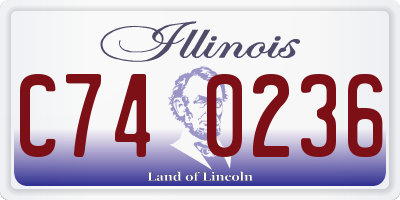IL license plate C740236