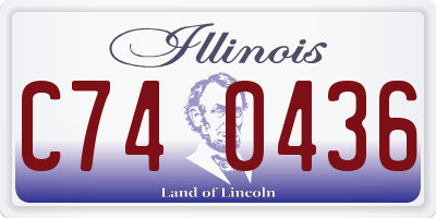 IL license plate C740436