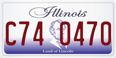 IL license plate C740470