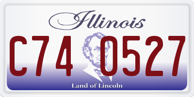 IL license plate C740527