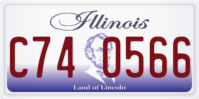 IL license plate C740566