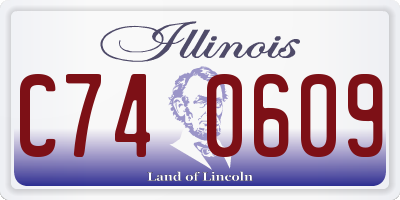 IL license plate C740609