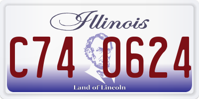 IL license plate C740624