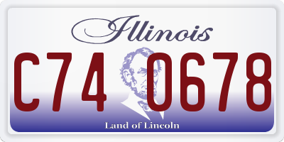 IL license plate C740678