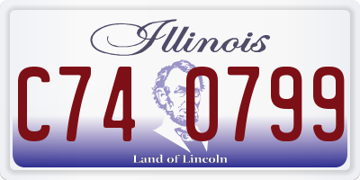 IL license plate C740799