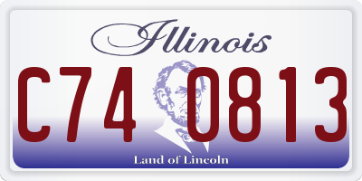 IL license plate C740813