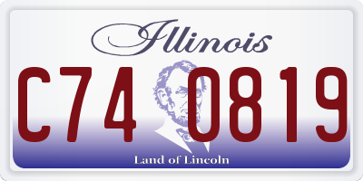 IL license plate C740819