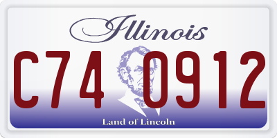 IL license plate C740912