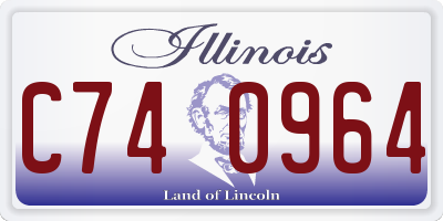 IL license plate C740964