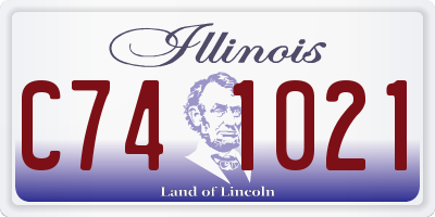 IL license plate C741021