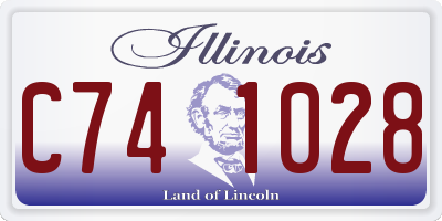 IL license plate C741028