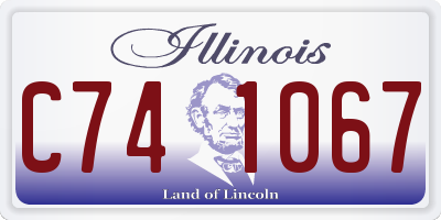 IL license plate C741067