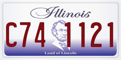 IL license plate C741121