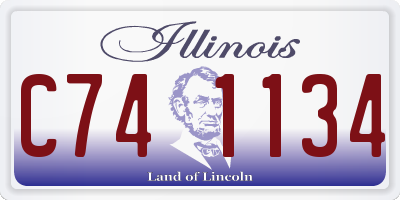 IL license plate C741134