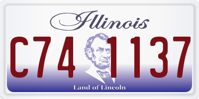 IL license plate C741137