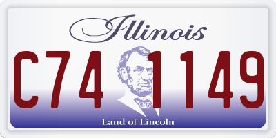 IL license plate C741149