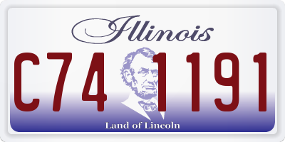 IL license plate C741191