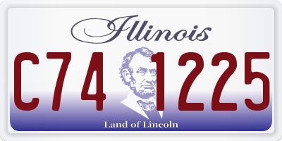 IL license plate C741225