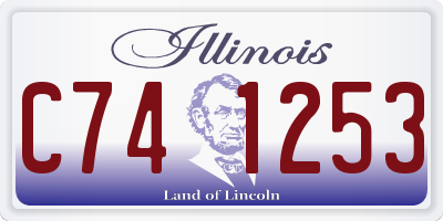 IL license plate C741253