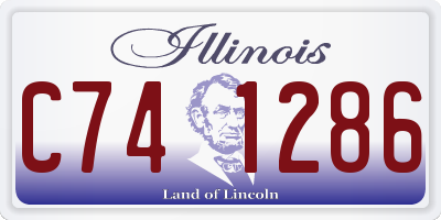 IL license plate C741286