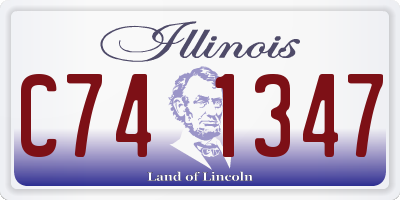 IL license plate C741347
