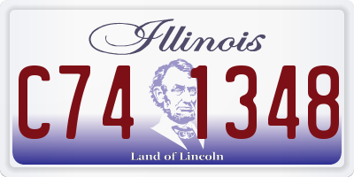 IL license plate C741348