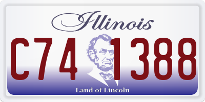 IL license plate C741388