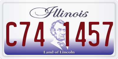 IL license plate C741457