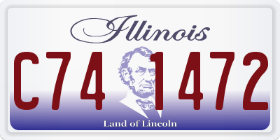 IL license plate C741472