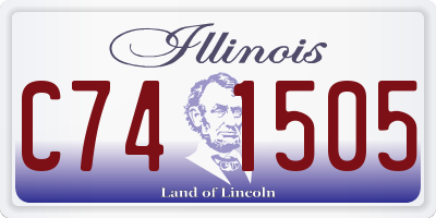 IL license plate C741505