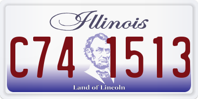 IL license plate C741513