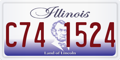 IL license plate C741524